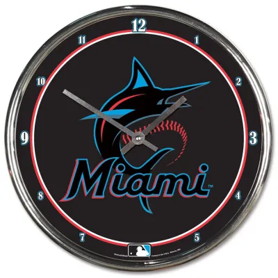 Hodiny Miami Marlins MLB WinCraft Chrome