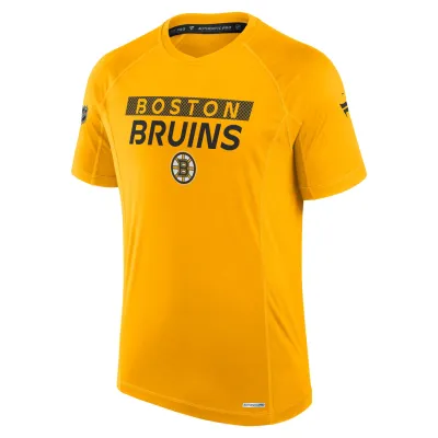 Pánské tričko Boston Bruins NHL 2024 25 Authentic Pro Rink Tech T-Shirt Velikost: S