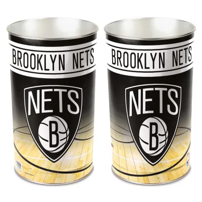 Odpadkový koš Brooklyn Nets NBA Metall