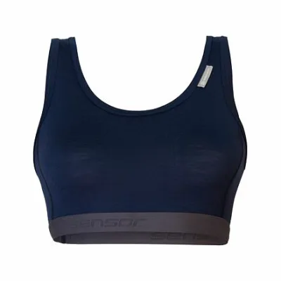 SENSOR MERINO ACTIVE dámská podprsenka deep blue Velikost: M 8592837078304