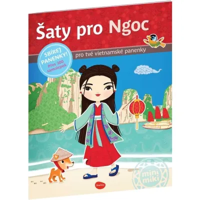 ELLA & MAX ŠATY PRO NGOC Kniha samolepek, mix, velikost UNI