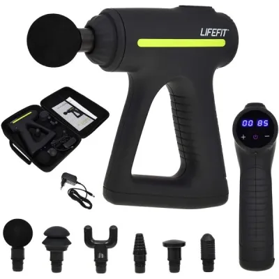 Lifefit THERAPY Masážní pistole, černá, velikost UNI