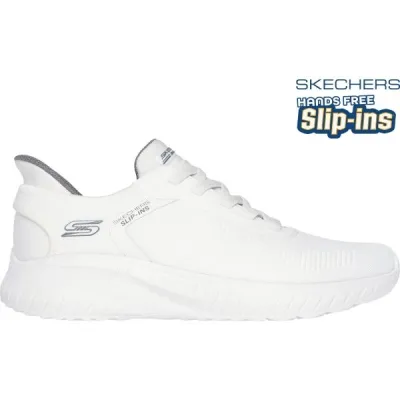 Skechers BOBS SQUAD CHAOS - SOLID STEP Pánská vycházková obuv, bílá, velikost 44