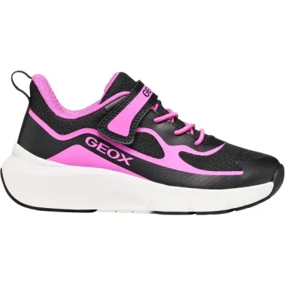 Geox J PRO-RAN GIRL Dívčí volnočasová obuv, černá, velikost 38
