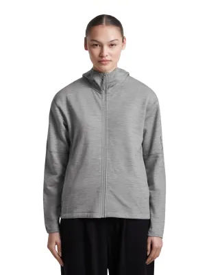 Dámská merino mikina ICEBREAKER Wmns Merino 360 Realfleece Elemental LS Zip Hood, Metro Heather velikost: XS