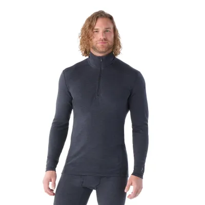 Pánské merino triko dlouhý rukáv SMARTWOOL Men's Classic Thermal Merino Base Layer, Charcoal Heather velikost: L