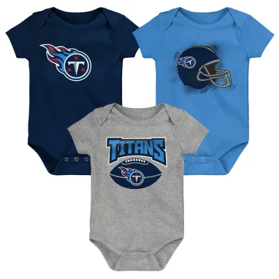 Dětské body Tennessee Titans NFL Game On Creeper Baby Bodysuit Set (3 ks) Velikost: 12 měsíců