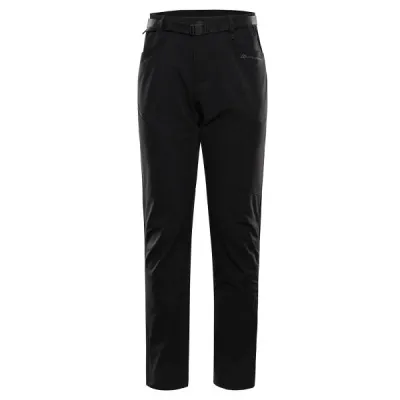 ALPINE PRO PEQER SOFTSHELL Pánské softshellové kalhoty, černá, velikost 56