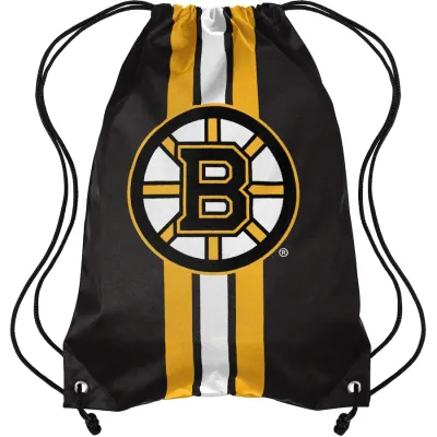 Vak Boston Bruins NHL Team Stripe Drawstring Backpack