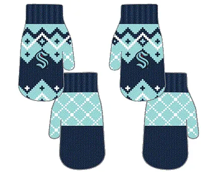 Dětské rukavice Seattle Kraken NHL Fleece Lined Patchwork